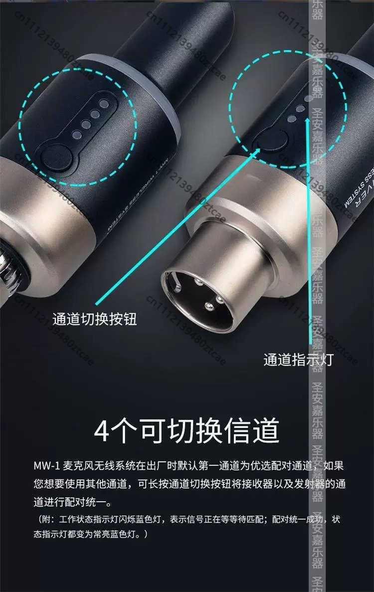 5.8G Low Latency Wireless Mic  - đánh giá và giá Rechargeable Wireless Mic Lithium Battery