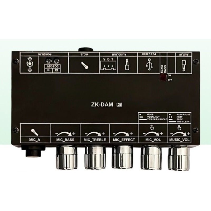 DAM H1 Karaoke Audio Pre‑ampli - đánh giá và giá Karaoke Amplifier Mixer Bluetooth