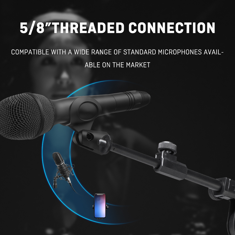 Heavy Floor Microphone Tripod  - đánh giá và giá Microphone Stand Boom Arm Floor