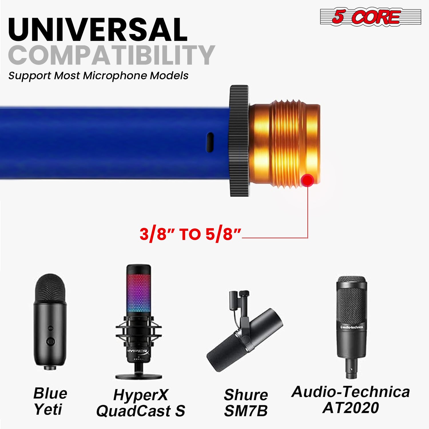 5 Core Tripod Mic Stand Adjust - đánh giá và giá Microphone Stand Boom Arm Floor