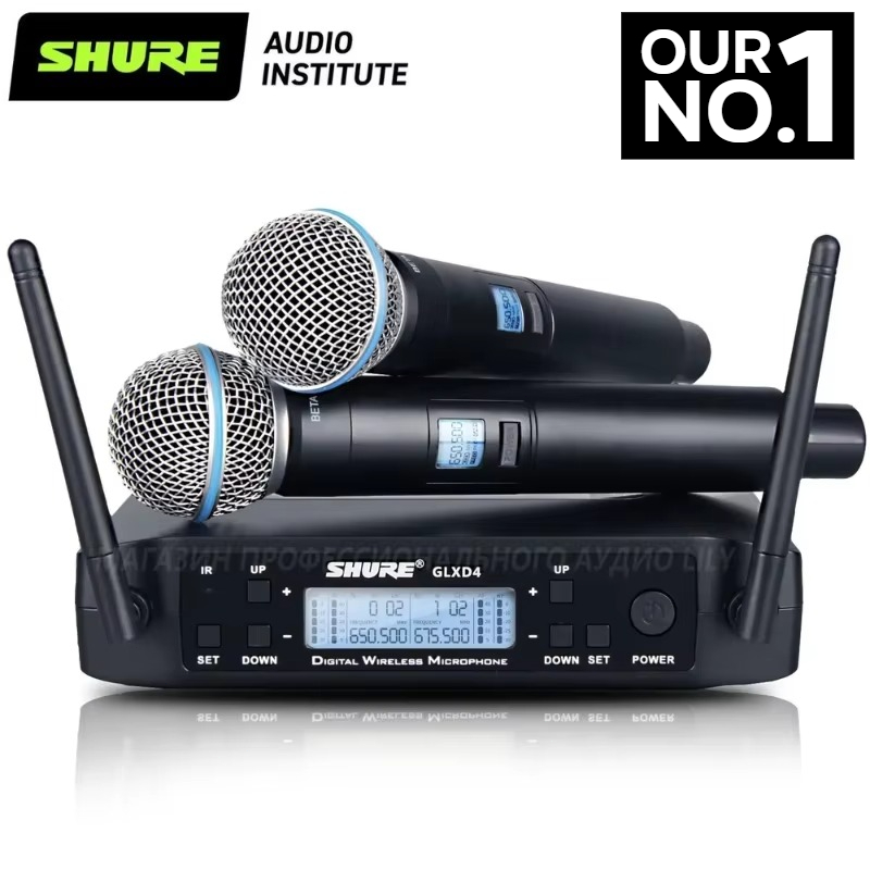 AAAAA Shure GLXD4 BETA 58A Hig - đánh giá và giá Bluetooth Karaoke Microphone Handheld