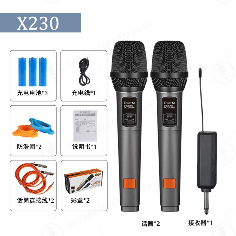 X230 Universal Wireless Microp - đánh giá và giá Rechargeable Wireless Mic Lithium Battery