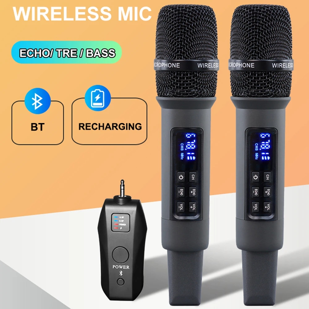 UHF Wireless Handheld Dynamic  - đánh giá và giá Bluetooth Karaoke Microphone Handheld