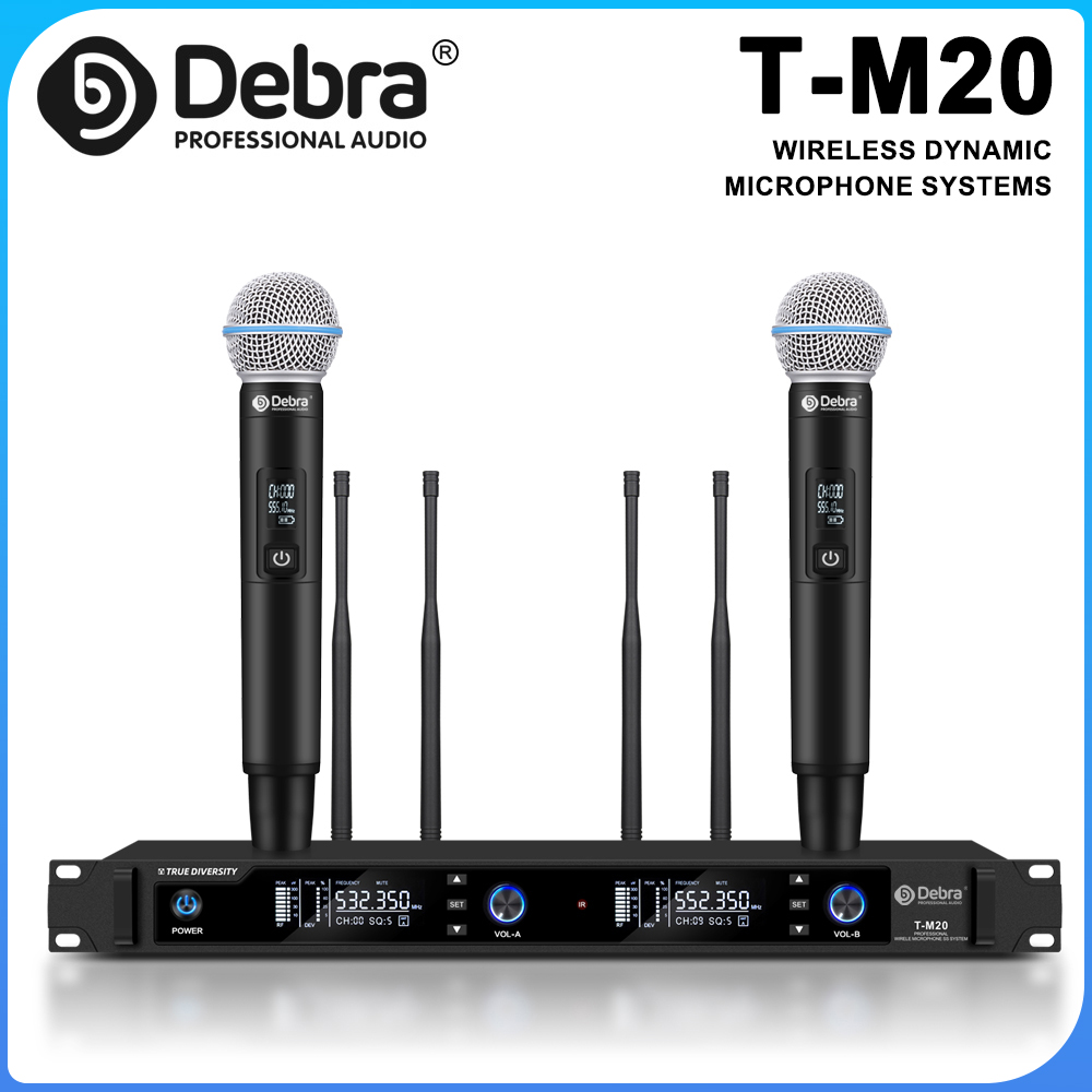 Debra T-M20 UHF Wireless Handh - đánh giá và giá Uhf Wireless Microphone System Dual Channel