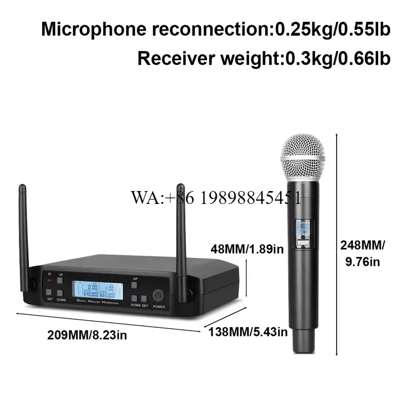 WMWMNU PAT GLXD4 UHF Wireless  - đánh giá và giá Uhf Wireless Microphone System Dual Channel