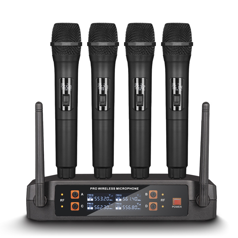 High-quality TXP-U4 4 Channel  - đánh giá và giá Uhf Wireless Microphone System Dual Channel