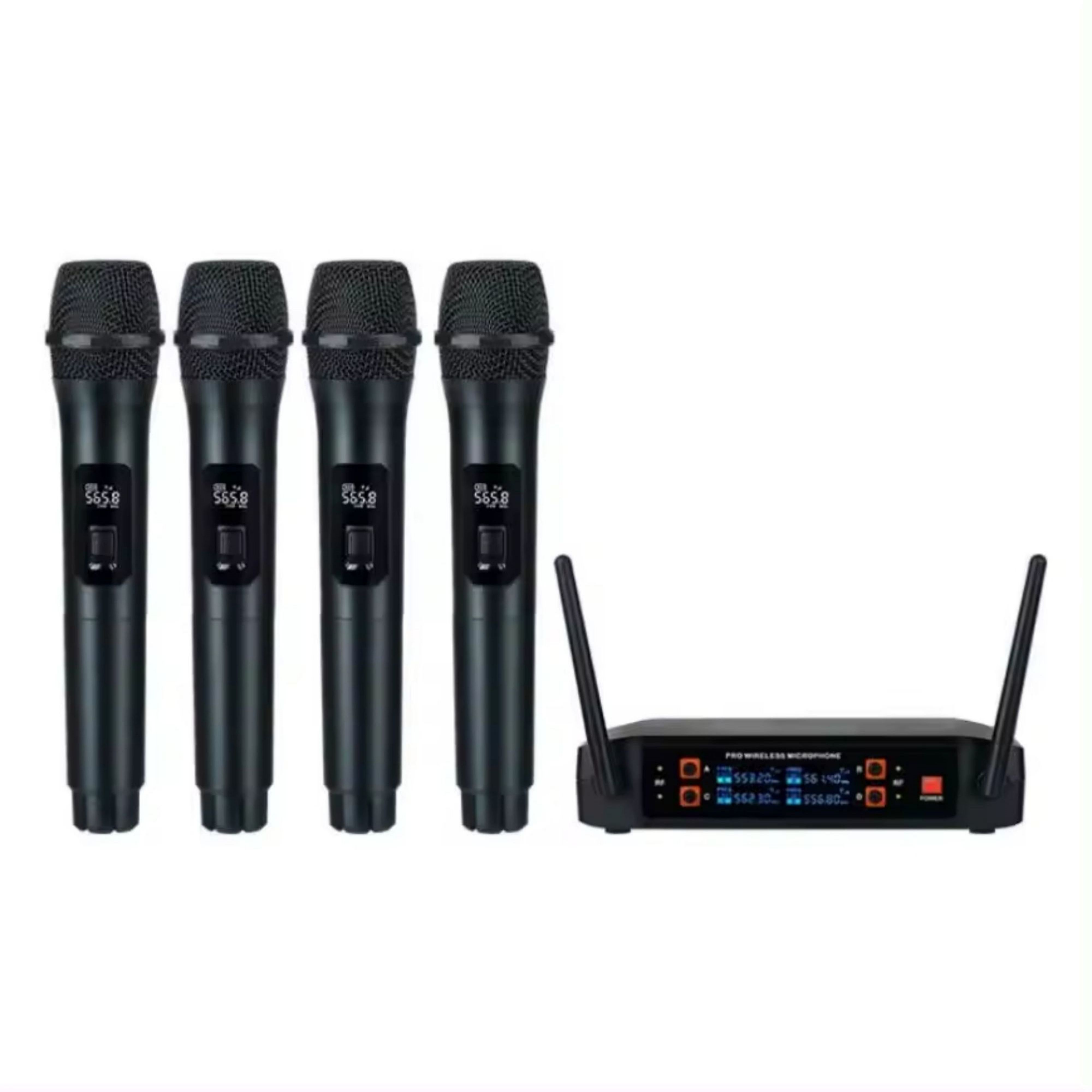 High-quality TXP-U4 4 Channel  - đánh giá và giá Uhf Wireless Microphone System Dual Channel