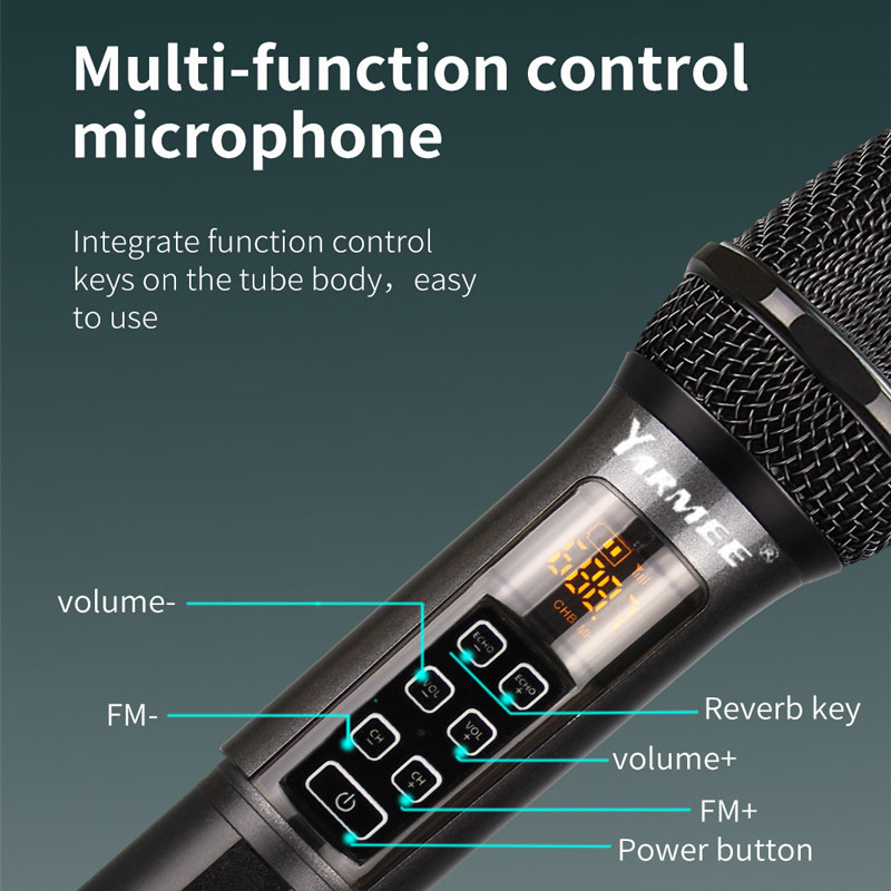 YARMEE Chuyên Nghiệp UHF Micro - đánh giá và giá Rechargeable Wireless Mic Lithium Battery
