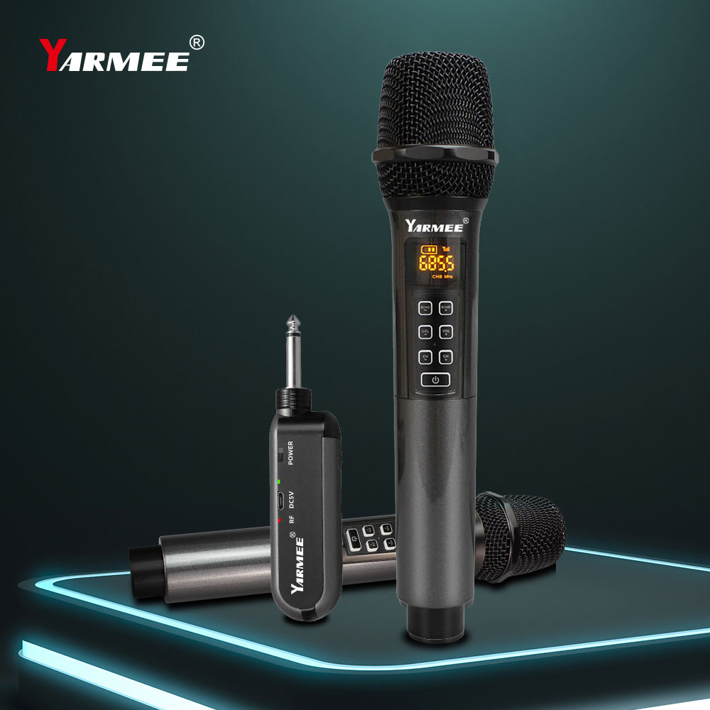 YARMEE Chuyên Nghiệp UHF Micro - đánh giá và giá Rechargeable Wireless Mic Lithium Battery