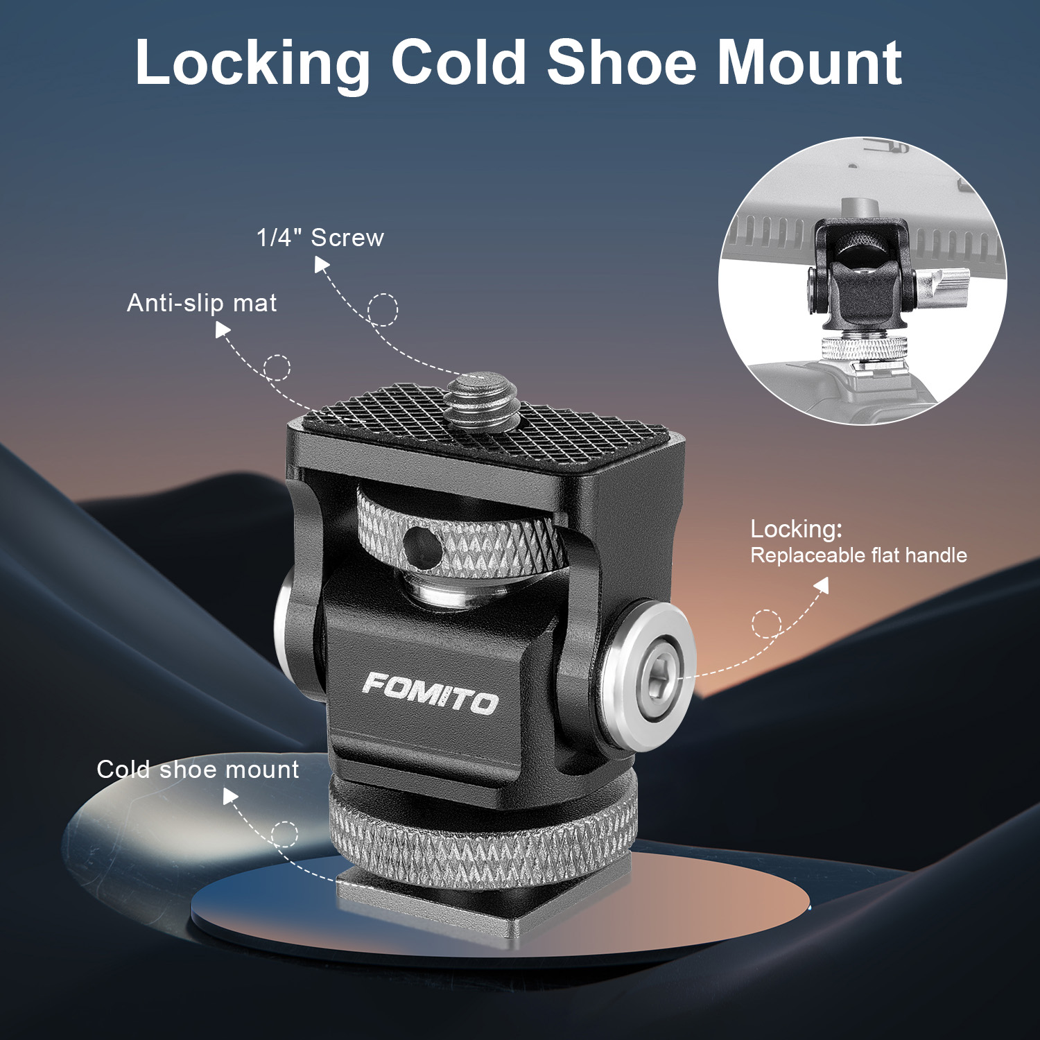 FOMITO Mini Monitor Mount Came - đánh giá và giá Microphone Shock Mount Universal