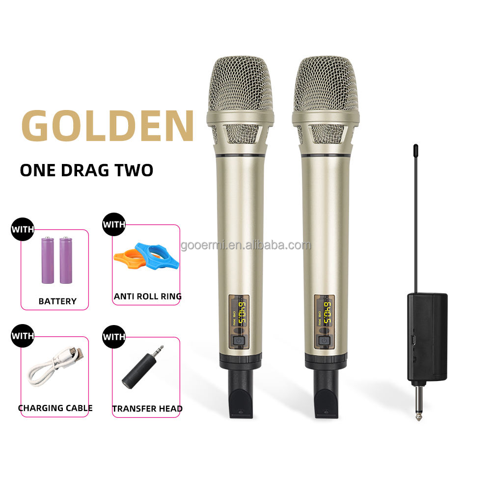 UHF Portable Wireless Micropho - đánh giá và giá Uhf Wireless Microphone System Dual Channel
