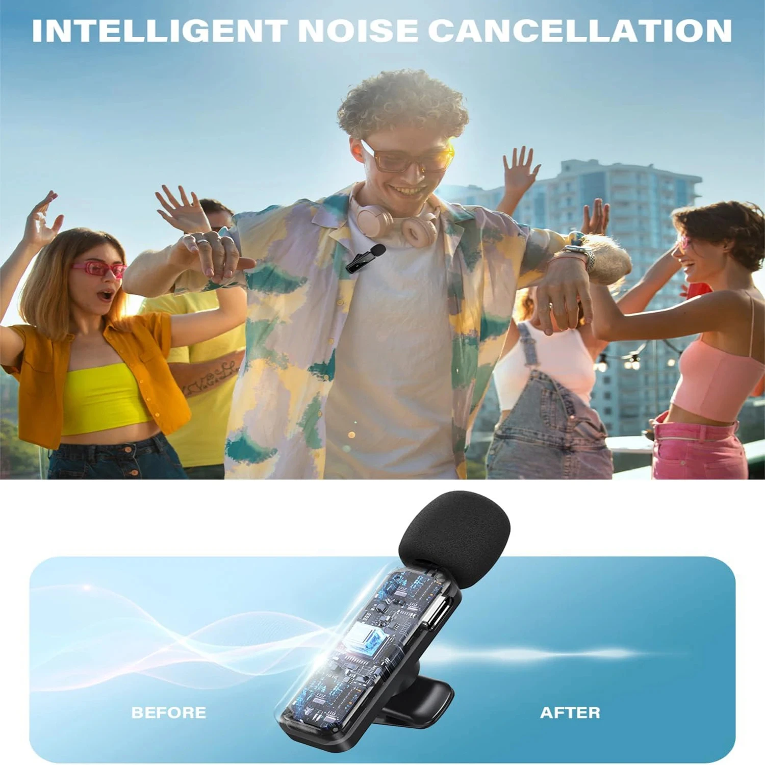 Lavalier Wireless Microphone 8 - đánh giá và giá Rechargeable Wireless Mic Lithium Battery