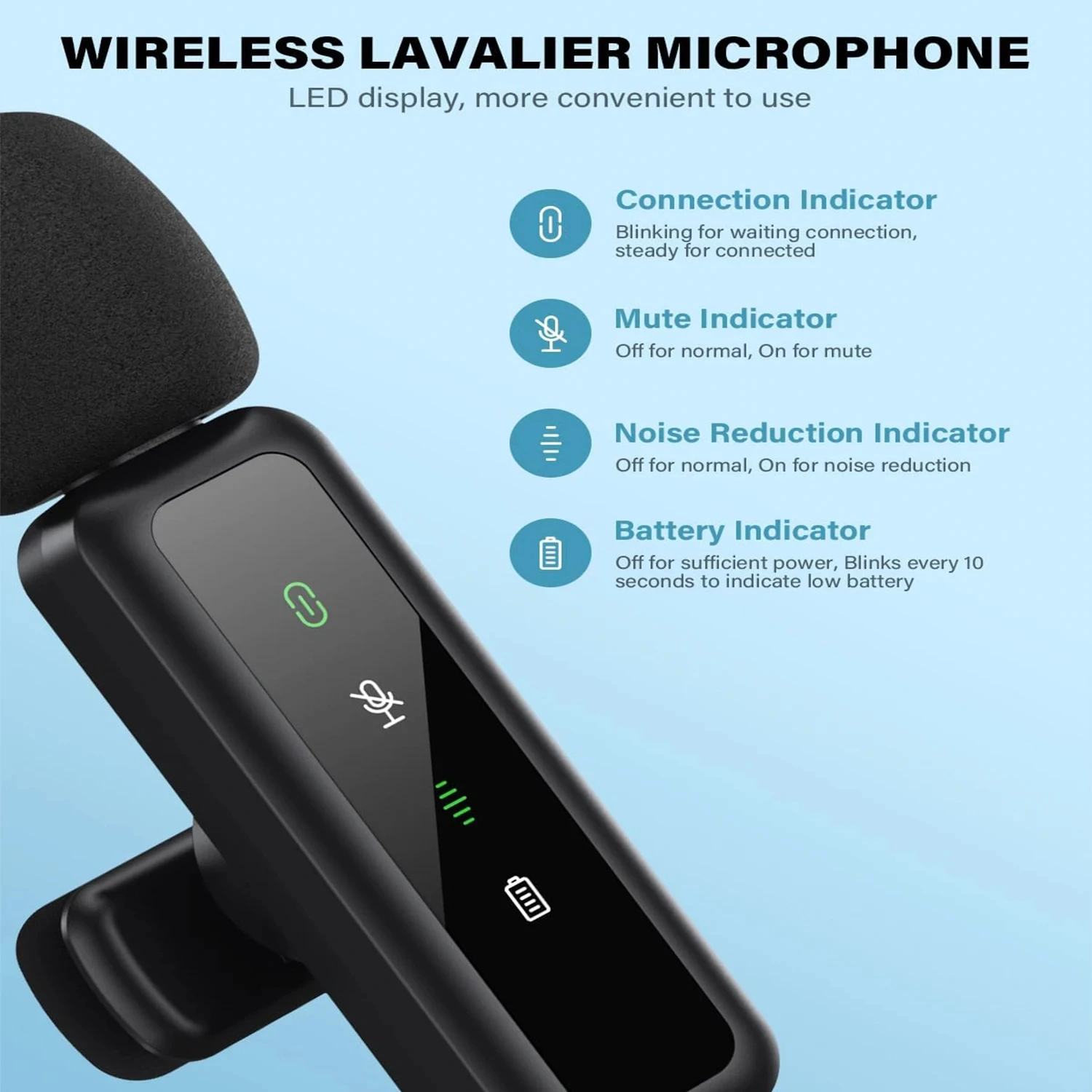 Lavalier Wireless Microphone 8 - đánh giá và giá Rechargeable Wireless Mic Lithium Battery