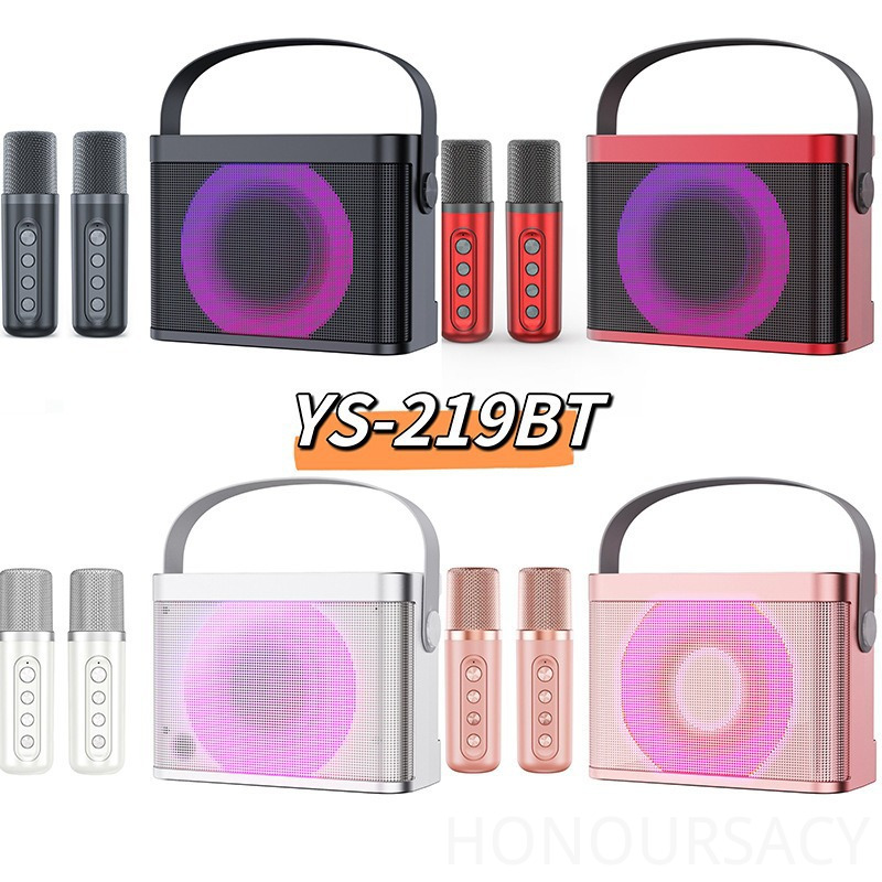 HIFI Stereo Bluetooth Karaoke  - đánh giá và giá Karaoke Machine Portable With 2 Mic
