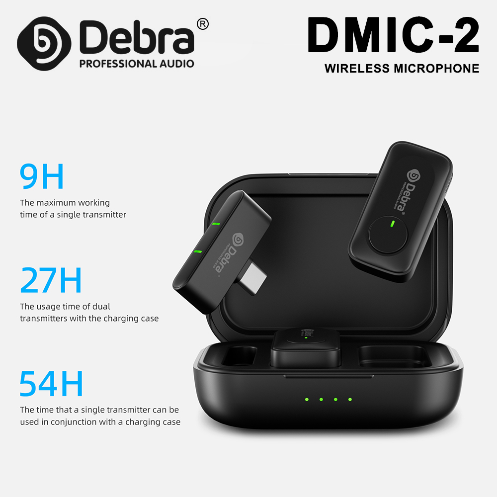 Debra DMIC-2 wireless micropho - đánh giá và giá Wireless Lavalier Microphone Dual Receiver