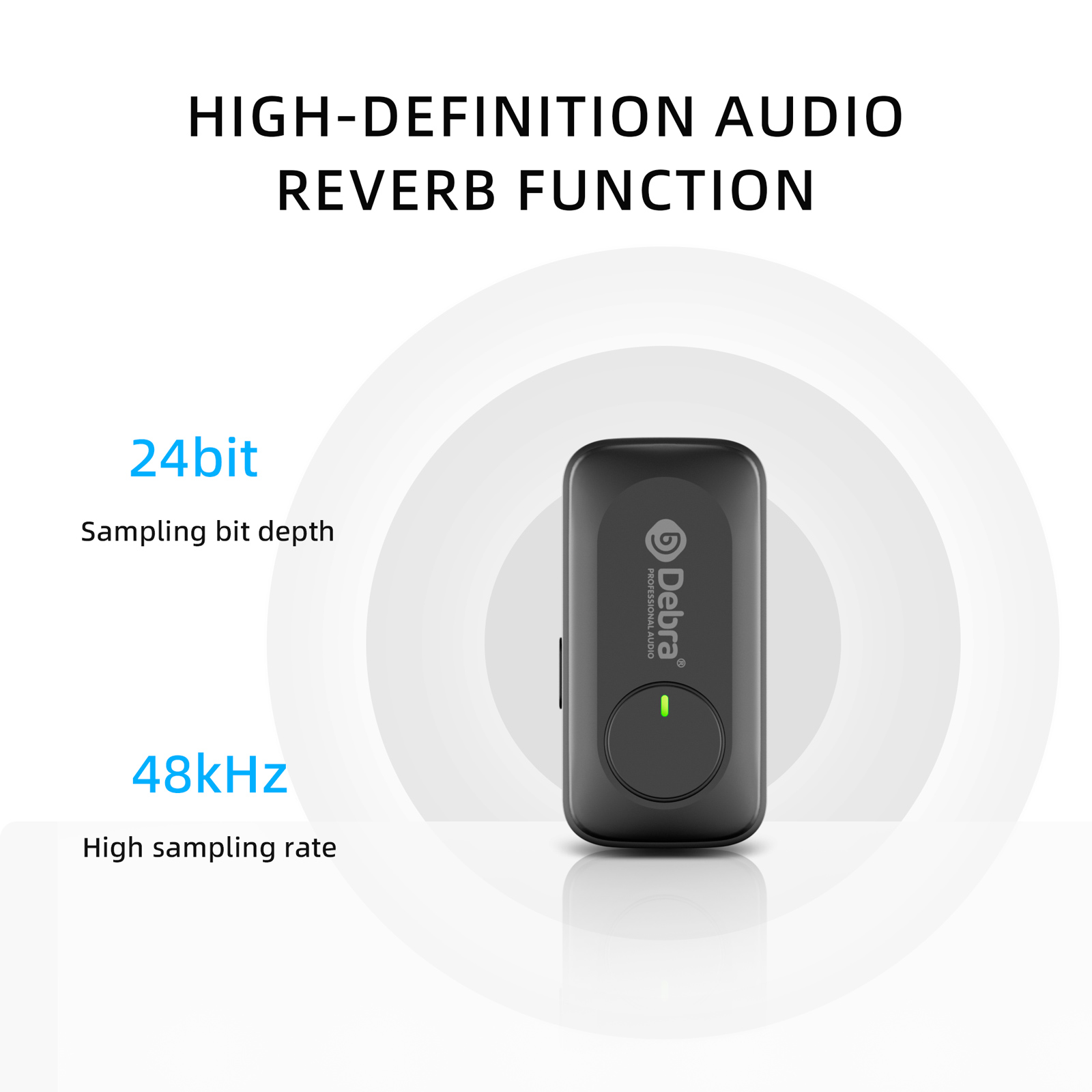 Debra DMIC-2 wireless micropho - đánh giá và giá Wireless Lavalier Microphone Dual Receiver