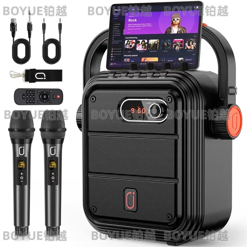 Portable Karaoke Machine with  - đánh giá và giá Karaoke Machine Portable With 2 Mic